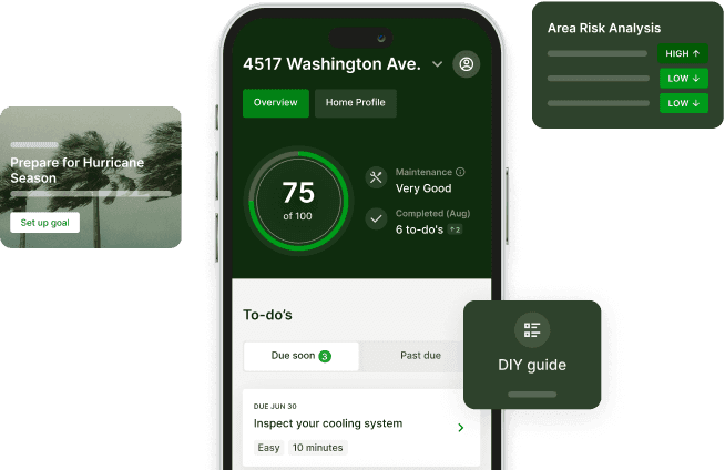 Picture showing a Hippo Home app