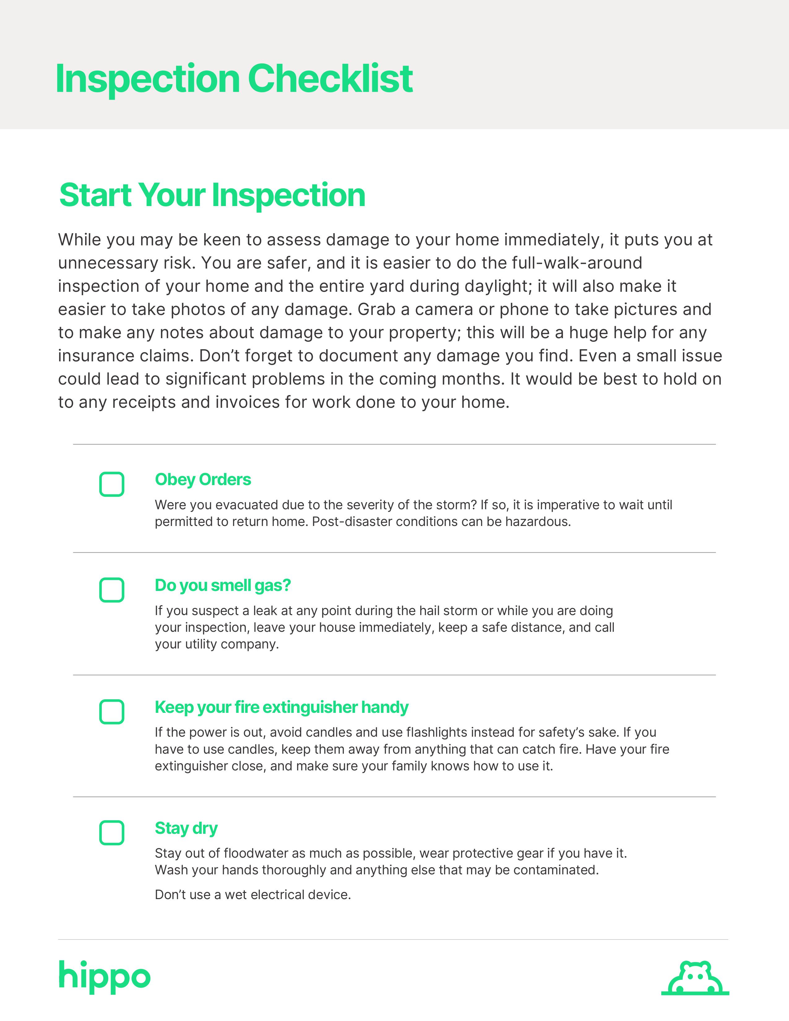 Post Tornado Checklist pt1